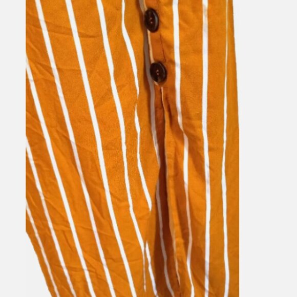 Trixxi Orange Striped Midi Dress - Picture 7 of 14